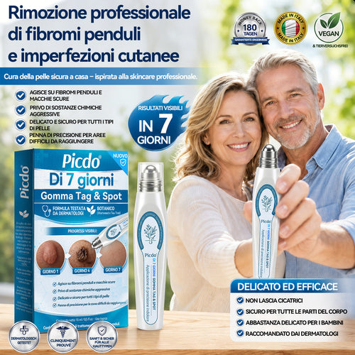 𝐏i𝐜𝐝o® 🔊 Soluzione mirata di 7 giorni per la cura degli acrocordoni e delle imperfezioni cutanee (Applicazione indolore con roll-on, senza lasciare segni)