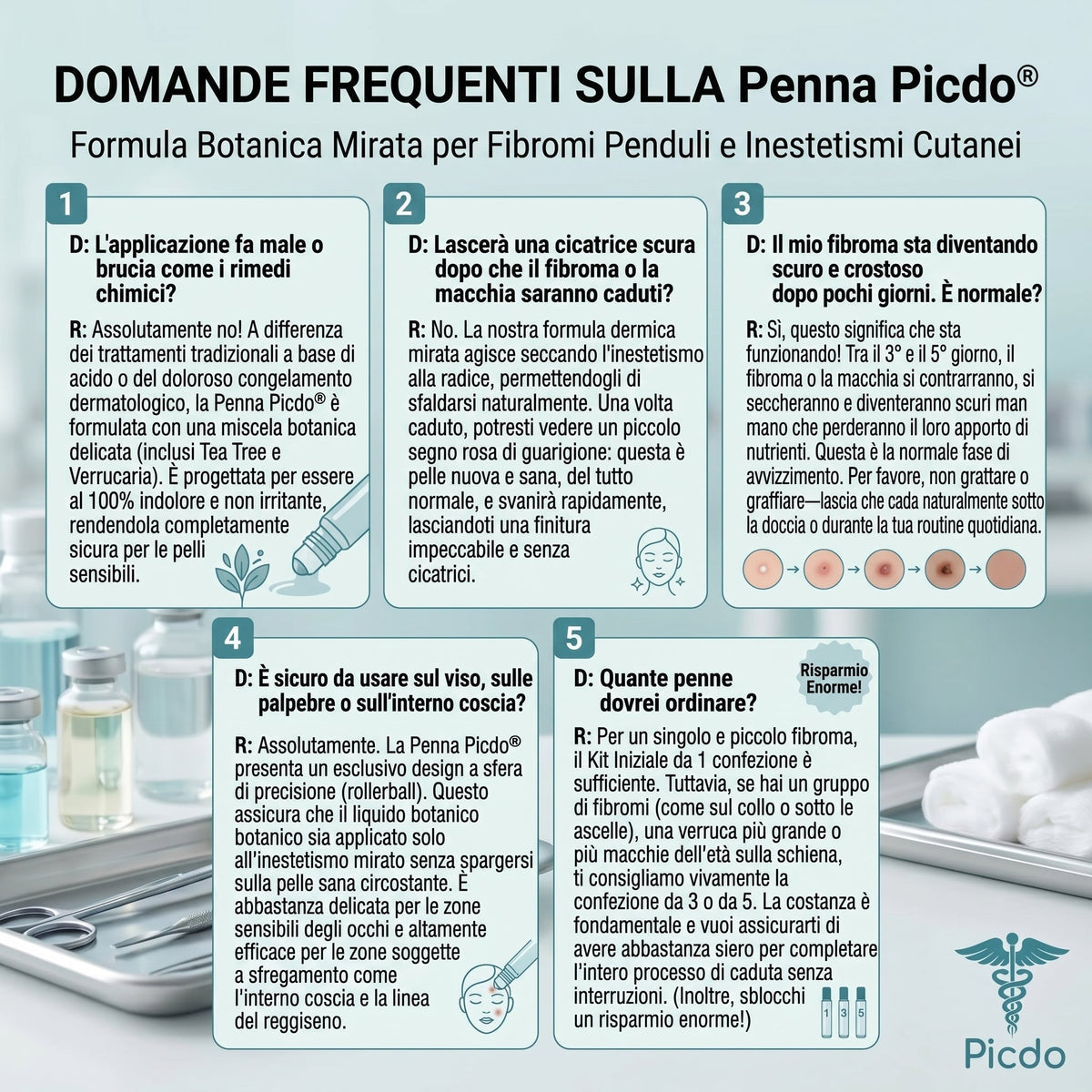 𝐏i𝐜𝐝o® 🔊 Soluzione mirata di 7 giorni per la cura degli acrocordoni e delle imperfezioni cutanee (Applicazione indolore con roll-on, senza lasciare segni)